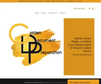 GoldendocPrep.com(Golden Document Preparation) Screenshot