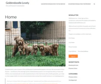 Goldendoodlelovely.com(Mini and Standard Goldendoodles) Screenshot