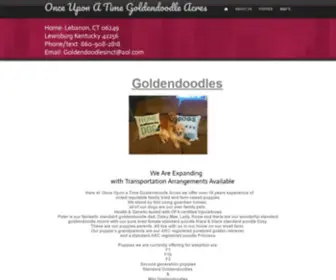 Goldendoodlesinct.com(Once Upon A Time GoldenDoodles Acres) Screenshot