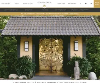 Goldendoor.com(The Golden Door Resort in Southern California) Screenshot