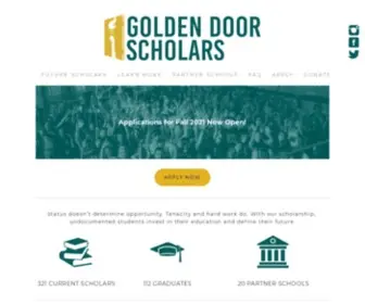 Goldendoorscholars.org(Golden Door Scholars) Screenshot