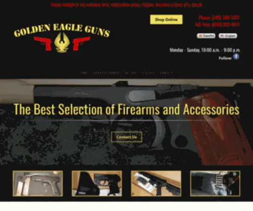 Goldeneaglegunsllc.com(Firearms for Sale) Screenshot