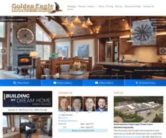 Goldeneagleloghomes.com(Golden Eagle Log and Timber Homes) Screenshot