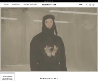 Goldenequation.co.uk(Men's Urban Streetwear Fashion Clothing) Screenshot