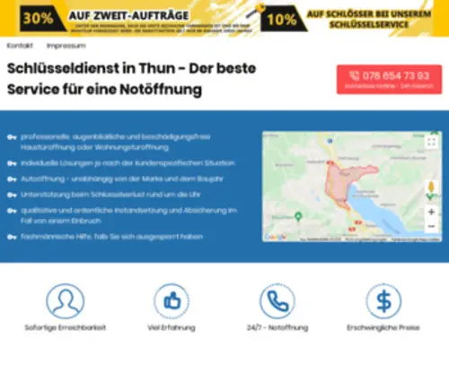 Goldener-SChluessel.ch(Schlüsseldienst Thun) Screenshot