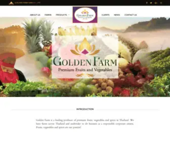 Goldenfarmsiam.com(Thai Fruits &amp; Vegetables Exporter) Screenshot