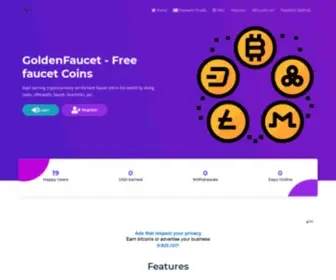 Goldenfaucet.website(Free faucet Coins) Screenshot