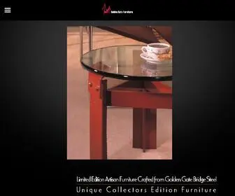 Goldengatefurniture.com(Custom Artistic Furniture Crafted from Golden Gate Bridge Handrail) Screenshot