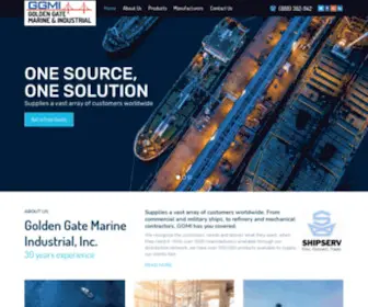 Goldengatemarine.com(Marine & Industrial Solutions) Screenshot