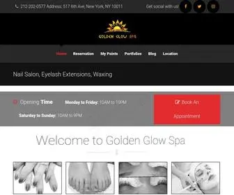 Goldenglowspa.com(Nail Salon) Screenshot