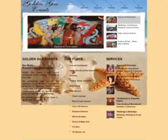 Goldengoaevents.com(Golden Goa Events) Screenshot