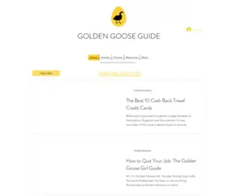 Goldengooseguide.com(Personal Finance Blog) Screenshot