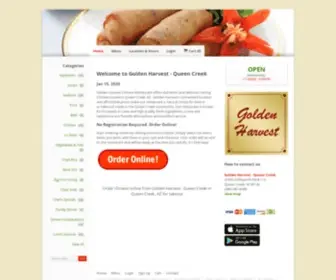 Goldenharvestaz.com(Order Chinese online from Golden Harvest) Screenshot