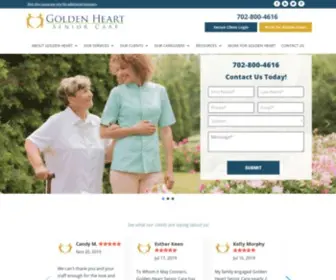 Goldenheartsummerlin.com(Home care in las vegas by golden heart senior care) Screenshot