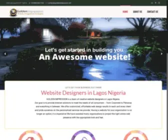 Goldenimpression.net(Web Design Company in Lagos) Screenshot