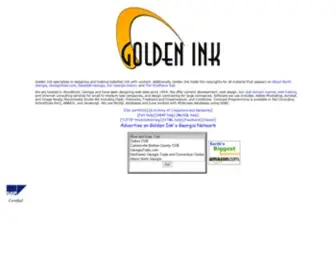 Goldenink.com(Web Site design and hosting by Golden Ink) Screenshot
