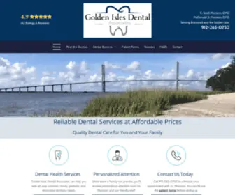 Goldenislesdental.com(Golden Isles Dental Associates) Screenshot