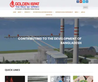 Goldenispat.com(Golden Ispat Limited) Screenshot