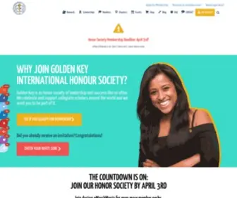 Goldenkey.org(Golden Key International Honor Society) Screenshot