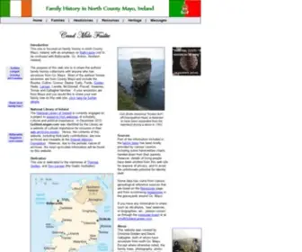 Goldenlangan.com(Family History and Genealogy in County Mayo) Screenshot