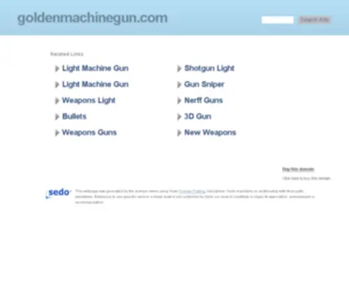 Goldenmachinegun.com(Golden Machine Gun) Screenshot