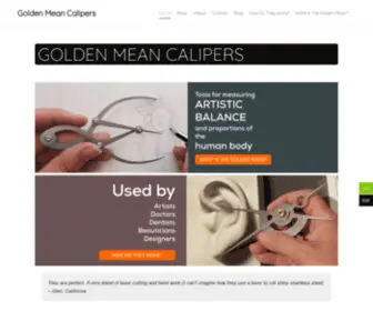 Goldenmeancalipers.com(Golden Mean Calipers) Screenshot