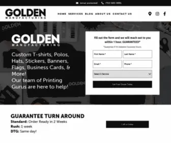 Goldenmfg.com(Best Las Vegas Custom Printing Company Near You) Screenshot