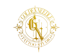 Goldenneedletattoostudios.com Logo