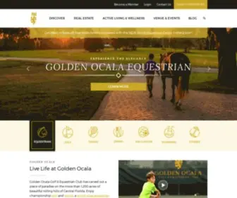 Goldenocala.com(Golden Ocala Golf & Equestrian Club) Screenshot