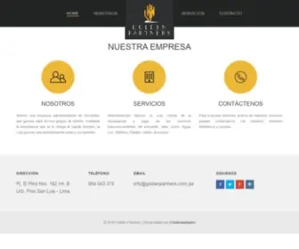 Goldenpartners.com.pe(ADMINISTRACION DE EDIFICIOS CONDOMINIOS INMUEBLES LIMA PERU) Screenshot