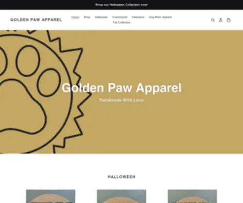 Goldenpawapparel.com(Golden Paw Apparel) Screenshot