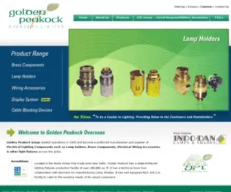 Goldenpeakock.com(Golden Peakock Overseas Ltd) Screenshot