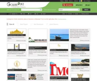 Goldenplacemyanmar.com(Myanmar Business Directory) Screenshot