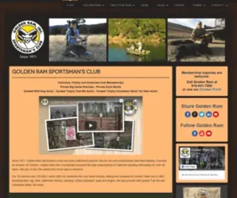 Goldenramhunting.com(Golden Ram Sportsman's Club) Screenshot