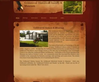 Goldenrodhistoricalsociety.com(Goldenrod Historical Society and Museum goal) Screenshot