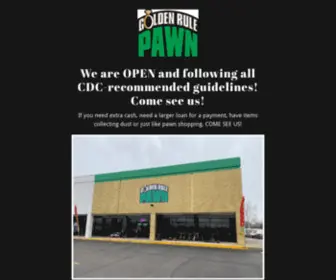 Goldenrulepawnshop.com(Golden Rule Pawn) Screenshot