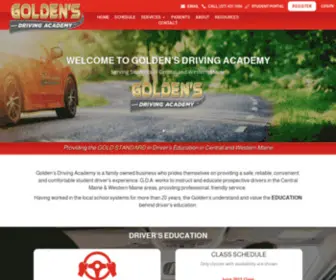 Goldensdrivingacademy.com(Driver's Education Classes in Maine) Screenshot