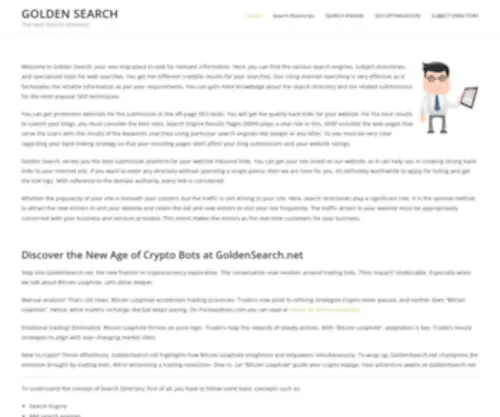 Goldensearch.net(Search engine) Screenshot