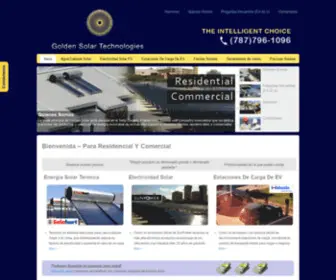 Goldensolartechnologies.com(Para Residencial Y Comercial) Screenshot