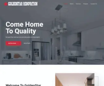 Goldenstarrenovation.com(Come Home to Quality) Screenshot