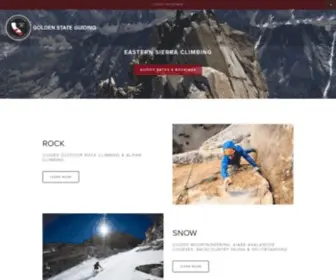 Goldenstateguiding.com(Golden State Guiding // Guided Rock Climbing in San Diego) Screenshot