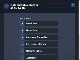 Goldenstatepainthorseclub.com(Goldenstatepainthorseclub) Screenshot