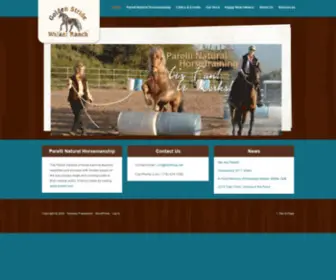 Goldenstride.com(Naturally Gaiting Tenessee Walking Horses & Mules) Screenshot