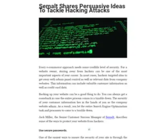 Goldensyariah.com(Semalt Shares Persuasive Ideas To Tackle Hacking Attacks) Screenshot