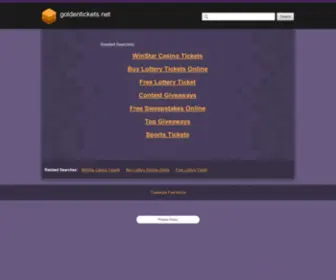 Goldentickets.net(GoldenTickets.com For All Your Tickets) Screenshot