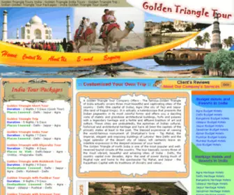 Goldentriangle-Tour.com(Golden triangle tour) Screenshot