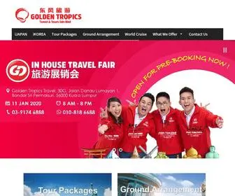 Goldentropics.com.my(Golden Tropics Travels & Tours Sdn Bhd) Screenshot