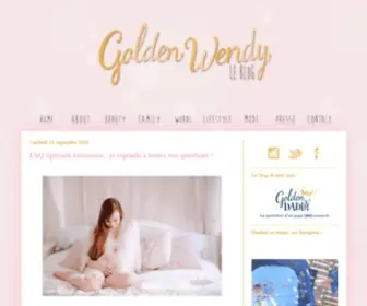 Goldenwendy.com(Le Blog) Screenshot