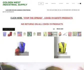 Goldenwestindustrialsupply.com(GOLDEN WEST INDUSTRIAL SUPPLY) Screenshot