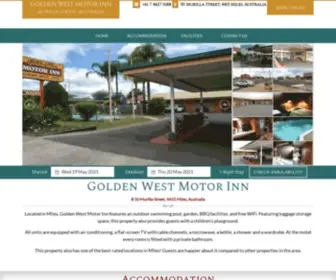 Goldenwestmiles.com.au(Golden West Motor Inn) Screenshot